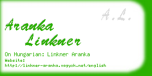 aranka linkner business card